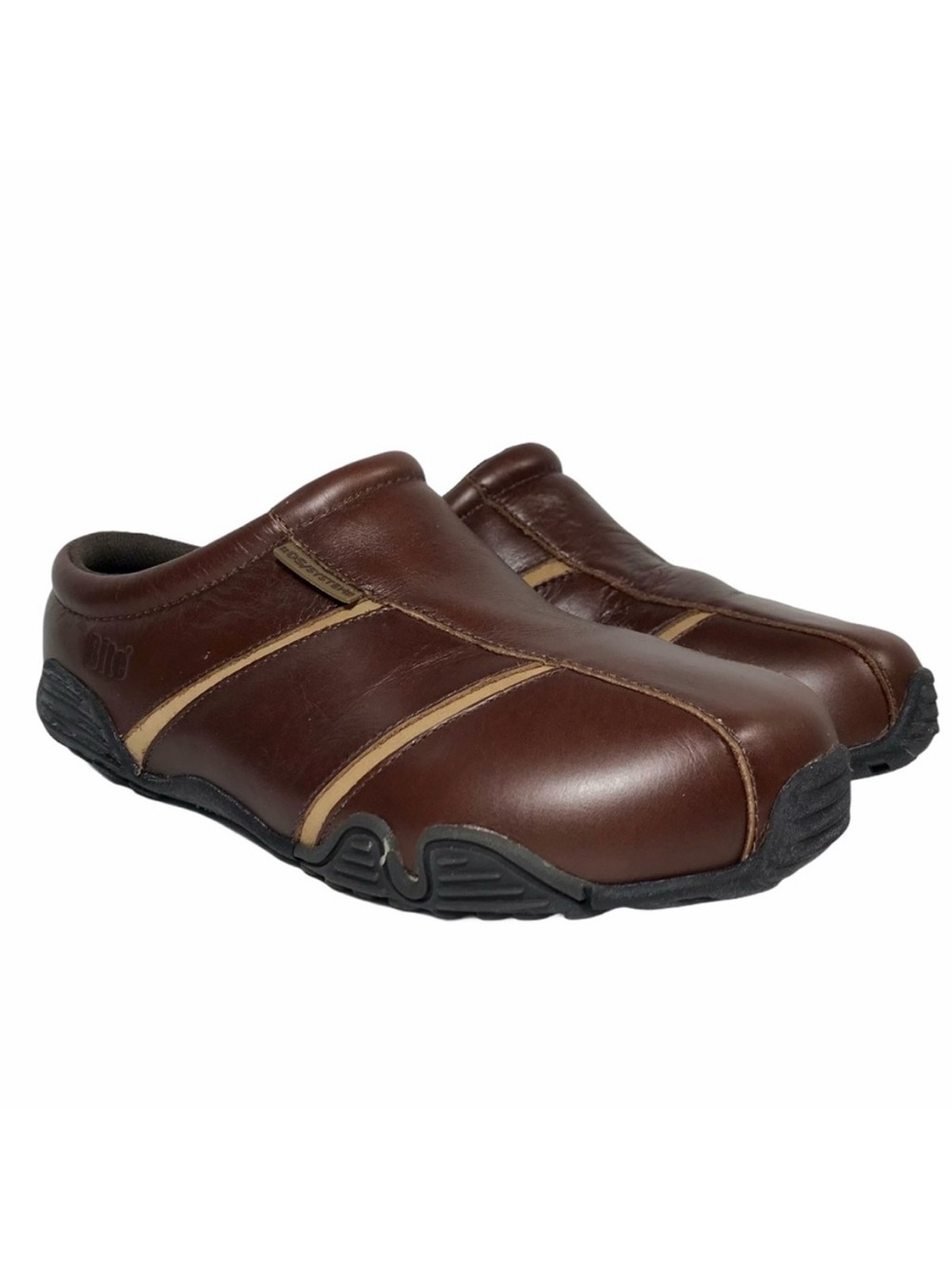 BITE Ramble On Men’s Comfort Clogs Mules Brown Leather US 7 EUR 39